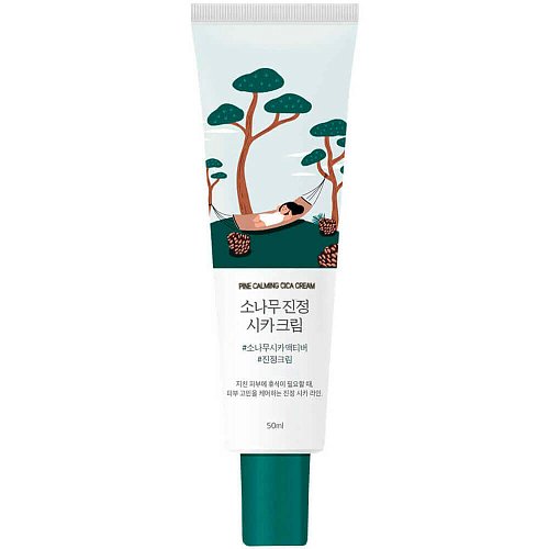 Крем с экстрактами сосны и центеллы для проблемной кожи Round Lab Pine Calming Cica Cream