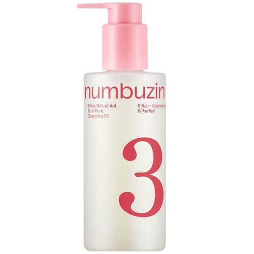 Гидрофильное масло для очищения пор numbuzin No.3 Bifida Bakuchiol Zero Pore Cleansing Oil