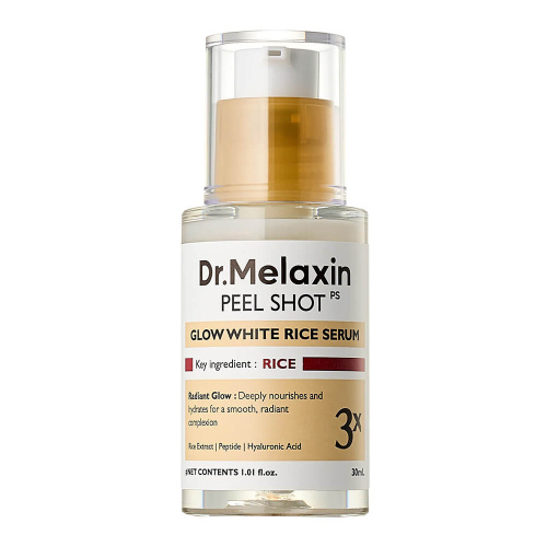 Сыворотка для сияния кожи с рисом и ПДРН Dr.Melaxin Peel Shot Glow Rice Serum