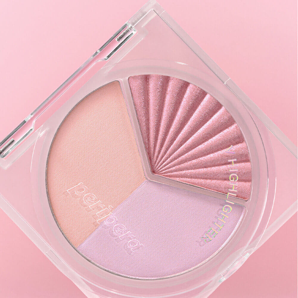 Трёхцветная палетка хайлайтеров Peripera V Highlighter