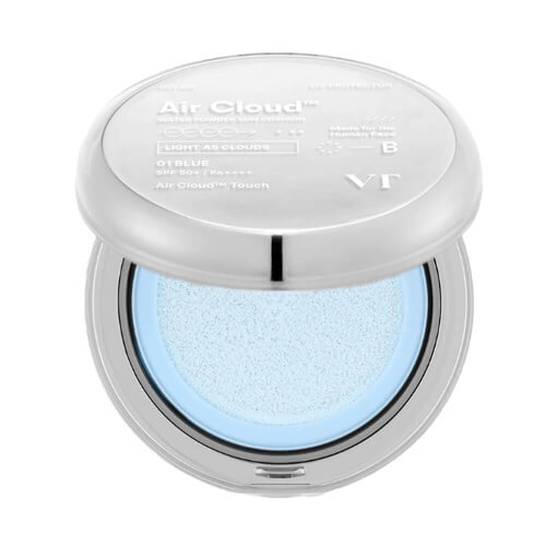 Лёгкий солнцезащитный кушон VT Cosmetics Air Cloud Water Powder Sun Cushion SPF50+ PA++++