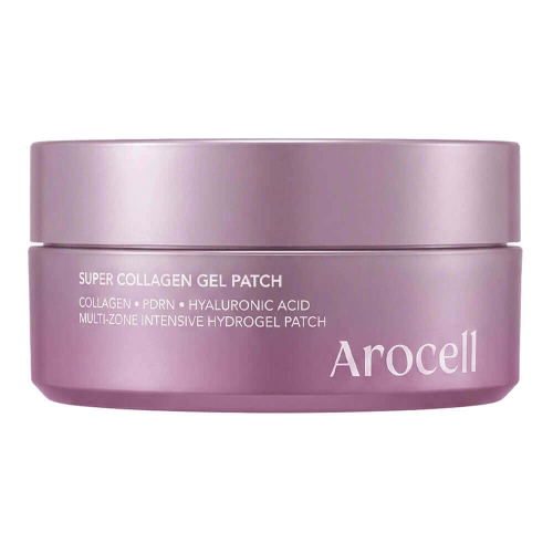 Увлажняющие гидрогелевые патчи для век с ПДРН Arocell Super Collagen Gel Patch