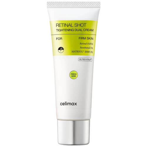 Двойной крем с ретиналем и пептидами Celimax The Vita-A Retinal Shot Tightening Dual Cream