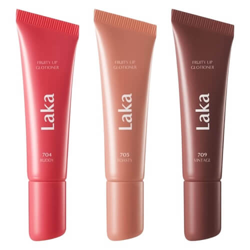Глянцевый оттеночный бальзам для губ Laka Fruity Lip Glotioner