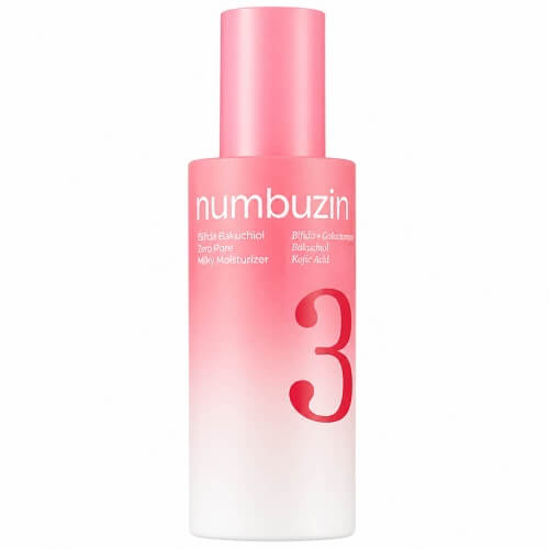 Молочная эмульсия для сужения пор numbuzin No.3 Bifida Bakuchiol Zero Pore Milky Moisturizer