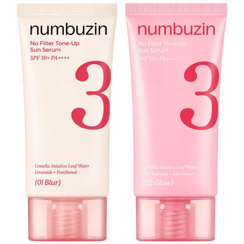 Солнцезащитная тонирующая сыворотка numbuzin No.3 No Filter Tone-Up Sun Serum SPF50+ PA++++