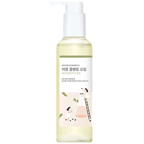 Питательное гидрофильное масло с чёрной соей Round Lab Soybean Cleansing Oil 