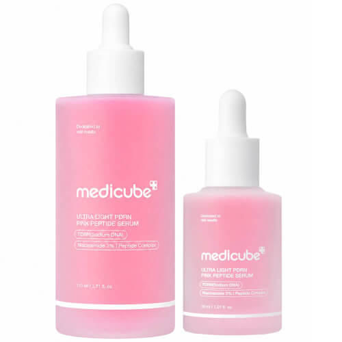 Лёгкая увлажняющая сыворотка с ПДРН и пептидами medicube Ultra Light PDRN Pink Peptide Serum