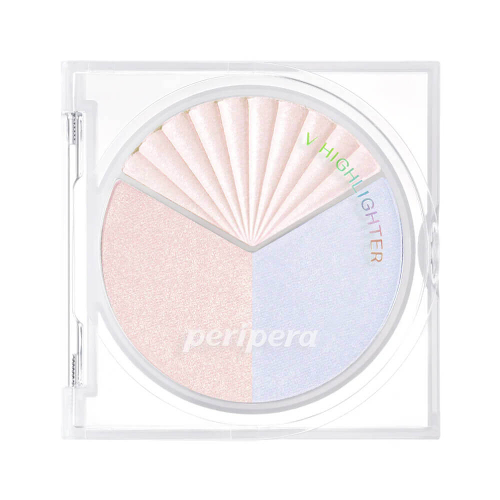 Трёхцветная палетка хайлайтеров Peripera V Highlighter