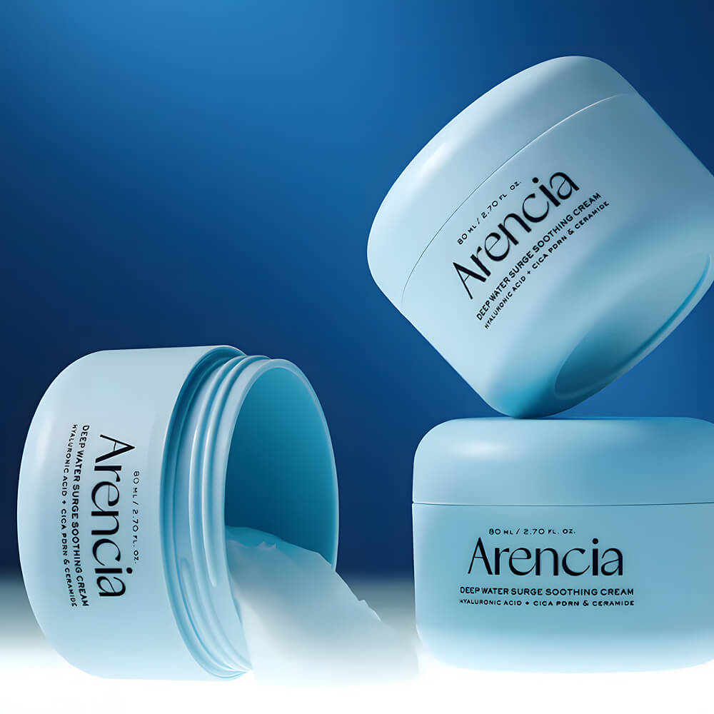 Успокаивающий крем с ПДРН и пептидами Arencia Deep Water Surge Soothing Cream