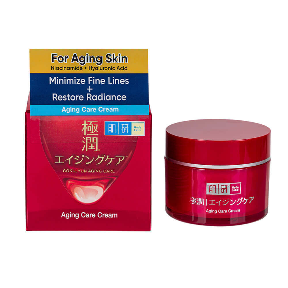 Питательный омолаживающий крем для лица Hada Labo Gokujyun Aging Care Cream