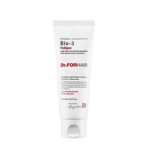 Увлажняющий шампунь от выпадения волос Dr.Forhair Folligen Bio-3 Shampoo