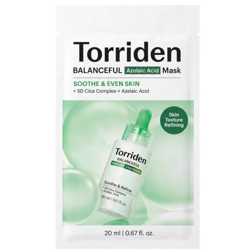 Тканевая маска против воспалений с азелаиновой кислотой Torriden Balanceful Azelaic Acid Mask