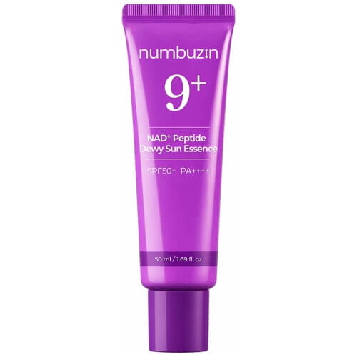 Солнцезащитная эссенция с пептидами numbuzin No.9 NAD+ Peptides Dewy Sun Essence SPF50+ PA+++