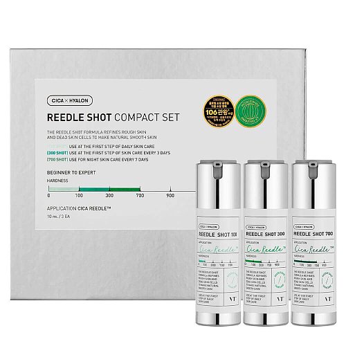 Набор мини-сывороток с микроиглами VT Cosmetics Reedle Shot Compact Set
