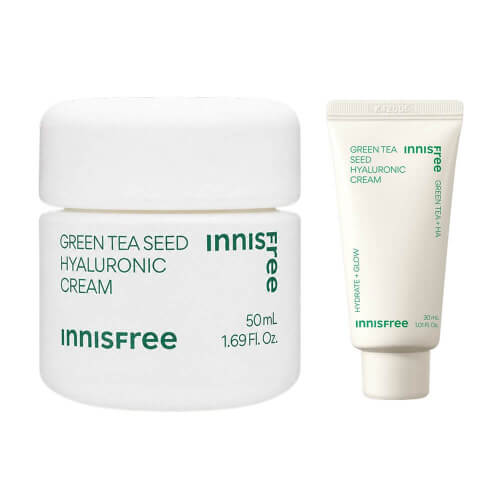 Увлажняющий крем с зелёным чаем Innisfree Green Tea Seed Hyaluronic Cream