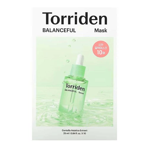 Липосомальная тканевая маска с CICA-комплексом Torriden Balanceful Cica Mask