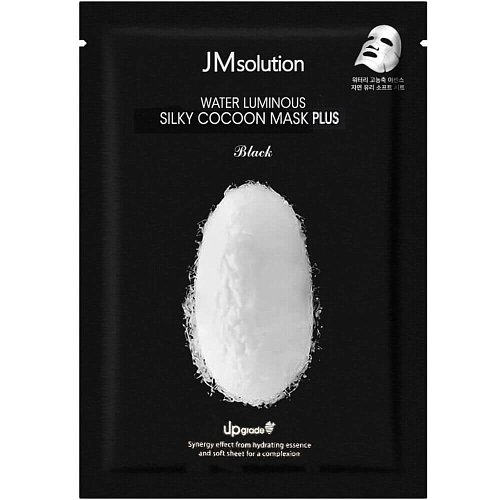 Маска для упругости кожи с протеинами шелка JMsolution Water Luminous Silky Cocoon Mask Plus Black