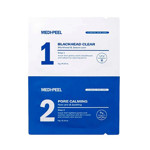 Двухступенчатая маска от чёрных точек Medi-Peel Extra Super 9 Plus Blackhead Out Nose Pack